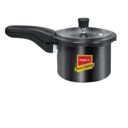 Impex Hard anodized Dripless Aluminium Pressure cooker HA smart D3 | 2.5 L | Outer Lid Induction Bottom Pressure Cooker