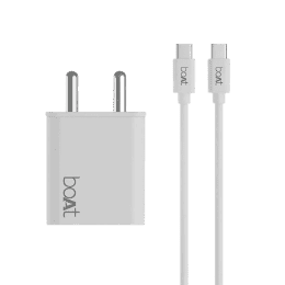 boAt Wall charger | 22.5W | QCPD with C to C Cable | White