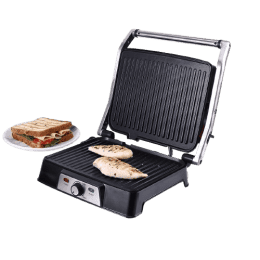Wonderchef Sanjeev Kapoor Tandoor Professional Sandwich Maker | 2000 W | 3 in 1 Appliance | Black And Silver | WC SKT