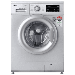 LG 7 Kg 5 Star Inverter Touch Control Fully-Automatic Front Load Washing Machine | HM1207SDL | Silver