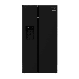 Voltas Beko 634 L Side by Side Refrigerator  | RSB655GBRF | Glass Black