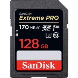 SanDisk Extreme PRO 128 GB | 170 MB/s | Memory Card