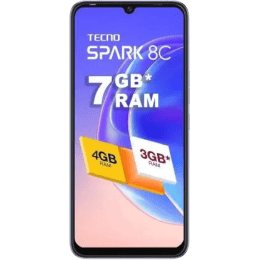 Tecno Spark 8C | 64 GB/3 GB RAM | Iris Purple