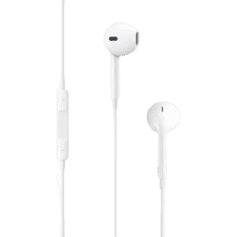 APPLE EarPods with 3.5mm Headphone Plug Wired Headset | White