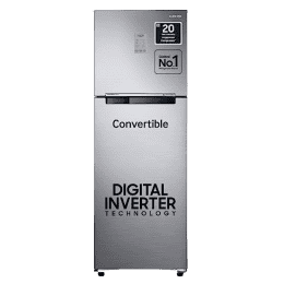 Samsung 256L 3 Star Convertible 3 In 1 Digital Inverter Frost-Free Double Door Refrigerator | RT30C3733S8/HL | Elegant Inox