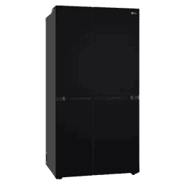 LG Side by Side Refrigerator | Frost Free with Smart Inverter Compressor | 650 Litres | 3 Star | Black Mirror | GLB257DBM3