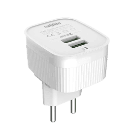 Salpido GD-WC02 12W Quick Charge Smart Chip Inside Dual USB Port Home | 5V/2.4A Wall Charger | White