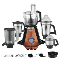 Preethi Zodiac Stardust Mixer Grinder | Super Extractor 750W Juicer | Copper , Black