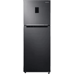 SAMSUNG Frost Free Double Door Convertible Refrigerator | 301 L | 3 Star |  Luxe Black | RT34C4523BX/HL
