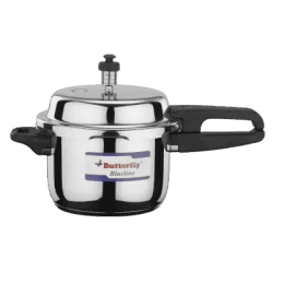 Butterfly Blueline  | 2 L Induction Bottom Pressure Cooker  Stainless Steel |