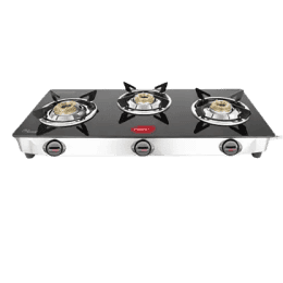 Pigeon Ayush 3 Burner Cooktop Glass Manual Stove