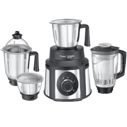 Prestige Endura Juicer Mixer Grinder | 1000 Watts | 4 Jars | Black, Silver