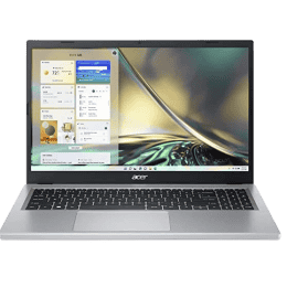 Acer Acer Aspire 3 | A315-510P | Full HD Display Laptop | 15 Intel Core i3 N305 | 8 GB/ 512 GB SSD/Windows 11 Home/MS Office | Pure Silver