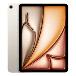 Apple 2024 iPad Air M2 | Wi-Fi + Cellullar | 128 GB ROM | 33.02 cm (13.0 Inch)  | Star Light