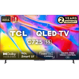 TCL C725 QLED Ultra HD 4K Smart Android TV | 55C725 | 139 cm | 55 inch