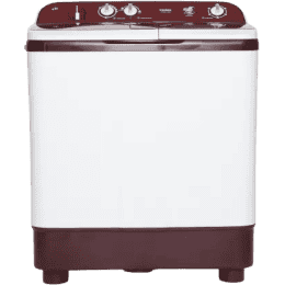 Haier | HTW90-1128BT | 9 kg | Semi Automatic | Top Load | Washing Machine | White Maroon