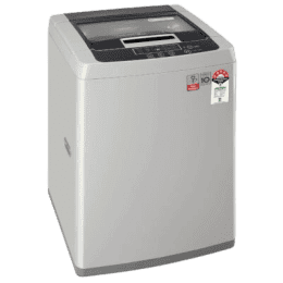 LG | 7.0 Kg | T70AJSF1Z.ASFQEIL | Top Load Washing Machine | Auto Tub Clean | Middle Free Silver