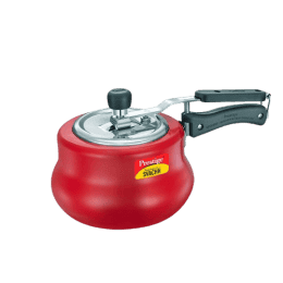 Prestige 2L Nakshatra Plus Svachh Inner Lid Aluminium Handi  | 5 years warranty |  Red