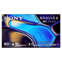 Sony BRAVIA 8 Series AI Smart QLED Google TV | 165 cm (65 inch) | 4K Ultra HD  | Black | K 65XR80