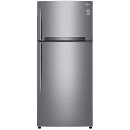 LG 547 L 3 Star Frost Free Double Door Refrigerator| GN H702HLHQ APZQEBN | Inverter Compressor | Platinum Silver