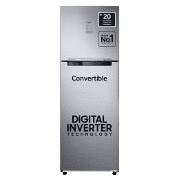 Samsung 256L 3 Star Convertible 3 In 1 Double Door Refrigerator | RT30C3733SL/HL | Silver