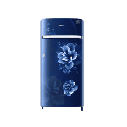 Samsung 198L Horizontal Curve Design One Door Refrigerator- RR21A2G2YCU | Camellia Blue