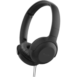 PHILIPS TAUH201 On Ear Wired Headphones with Mic, Lightweight, Echo Cancellation Wired Headset