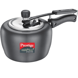 Prestige Svachh Apple Duo Induction Bottom Pressure Cooker  | 2 L | Hard Anodized