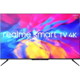 realme 108 cm | 43 inch | Ultra HD-4K |  LED Smart Android TV with Handsfree Voice Search | RMV2004