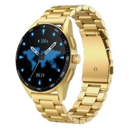 Fire-Boltt Invincible Plus Smartwatch with 4GB Inbuilt Storage | Bluetooth Calling | IP67 Rating | Gold