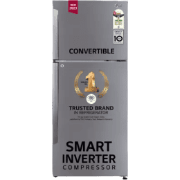 LG  Frost Free Double Door  Refrigerator |GL-T432APZR| 412 L/1 Star | Shiny Steel