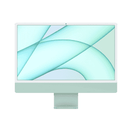 Apple iMac 24-inch All-In-One Desktop | 8-core Apple M1 chip/8 GB/256 GB | MGPH3HN/A | Green