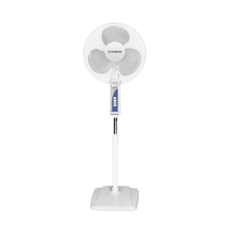 Crompton Wave Plus 400-mm | CH BRN GLD Pedestal Fan | KD White