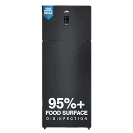 Godrej 472 L | 2 Star | Food Surface Disinfection with Nano Shield Technology Inverter Frost Free Double Door Refrigerator | RCI MT BK | Matte Black