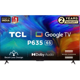 TCL P635 65 inch Ultra HD LED Smart Google TV with Bezel-Less Design and Dolby Audio