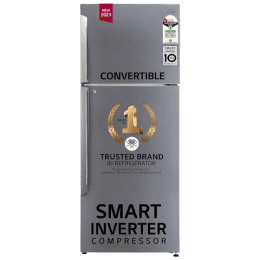 LG 446 Litres 1 Star Frost Free Double Door Convertible Refrigerator with Smart Diagnosis | GL-T502APZR.DPZZEBN | Shiny Steel