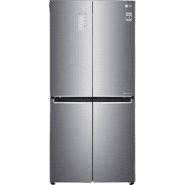 LG 594 L Frost Free Side by Side Refrigerator with Four Door | Shiny Steel | GC-B22FTLPL