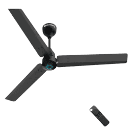 Atomberg Renesa Smart BLDC Ceiling Fan | Remote Control & LED Indicators | 1200 mm | 5 Star | Midnight Black
