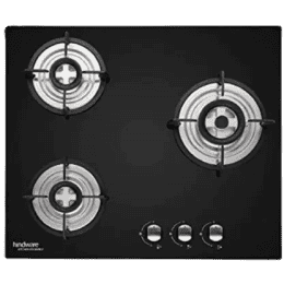 Hindware Ka Hob Nora Plus Stainless Steel Automatic Hob | 3 Burner | 60 CM