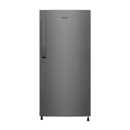 Haier 190 Litres | HRD-2103CBS | 3 Star Direct Cool Single Door Refrigerator with Diamond Edge Freezing Technology | Brushline Silver