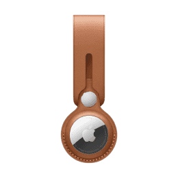 Apple AirTag Leather Loop - Saddle Brown