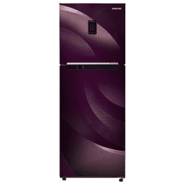SAMSUNG 301 L Frost Free Double Door 2 Star Convertible Refrigerator | RT34C45224R/HL | Rythmic Twirl Red |