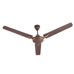 Usha Racer Chrome Ceiling Fan | 1200 mm | Ultra High Speed | Rich Brown
