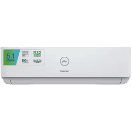 Godrej 1.5 Ton 3 Star Inverter Split AC | 5 in 1 Convertible Cooling | White | SIC 18DTC3 GWA AL