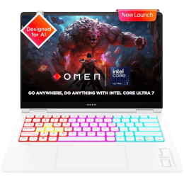 HP Omen Transcend Gaming Laptop | Intel Core Ultra 7 155H  | RTX 4060 | 16 GB | 1 TB SSD | Ceramic White | 14 fb0089TX