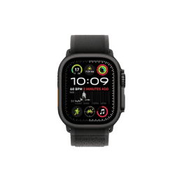 Apple Watch Ultra 2 | 49mm | S/M | Black Titanium Case with Black Trail Loop | Black Strap