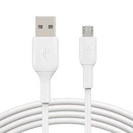 Belkin Micro USB Charging Cable | USB-A | For Android Phones and Tablets | 1 Meter | White