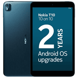 Nokia T10 Android 12 Tablet | WiFi | 4 GB/64 GB | 20.32 cm (8 inch) | Blue