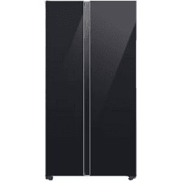 SAMSUNG 653 Litres 3 Star Auto Defrost Side by Side Refrigerator with Twin Cooling Plus | RS76CB811333HL | Glam Deep Charcoal