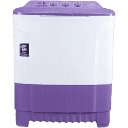 Godrej 7.5 kg Semi Automatic Top Load | WS EDGE CLS 7.5 PN2 M ROPL | White Purple